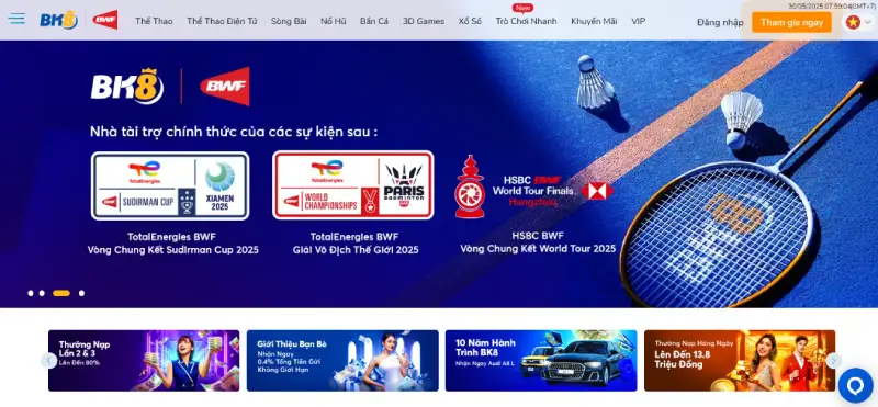 BK8 là nhà cái uy tín toàn cầu